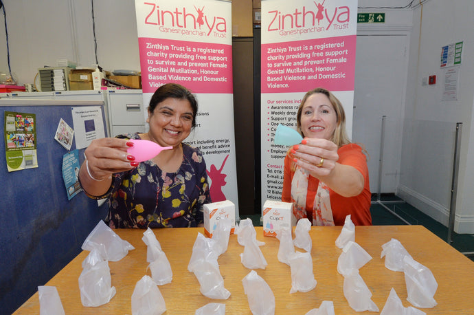 We donate a CupIT to a Leicester charity for every CupIT Menstrual Kit we sell